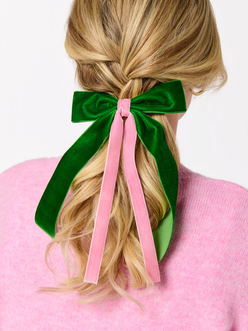 Shiraleah Two-Tone Velvet Bow Clip