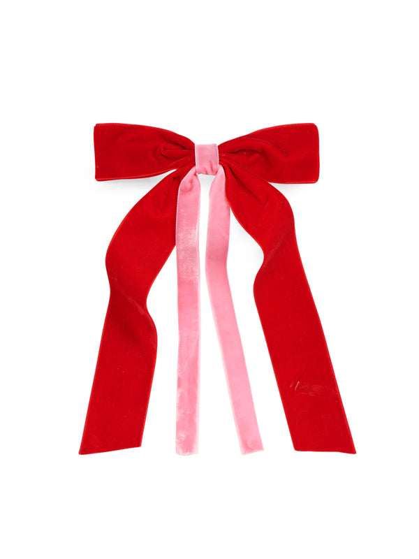 Shiraleah Two-Tone Velvet Bow Clip