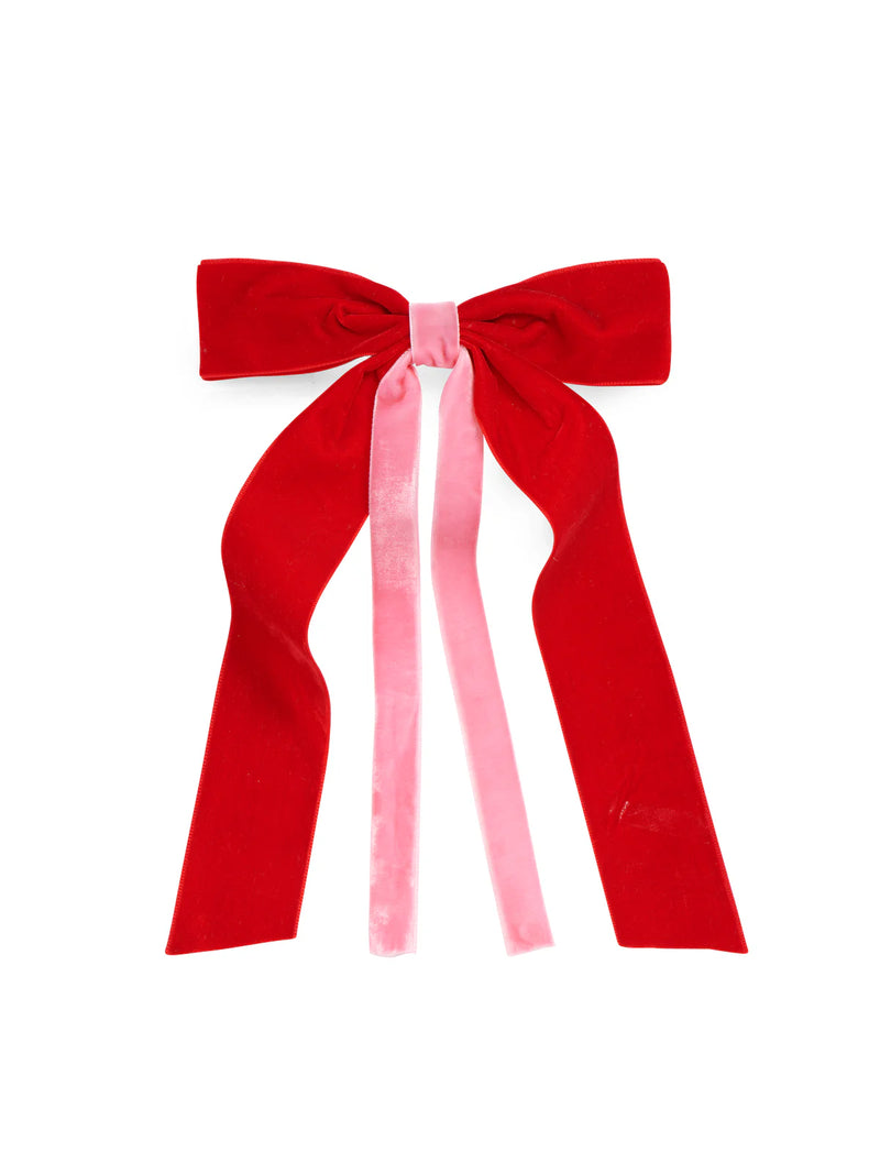 Shiraleah Two-Tone Velvet Bow Clip