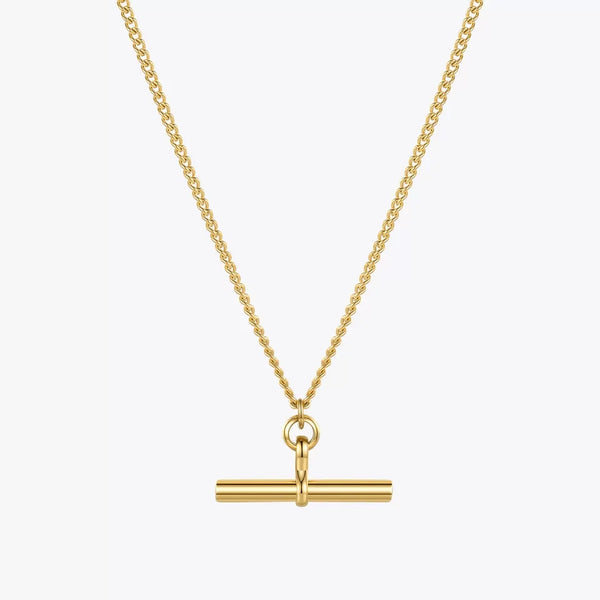 Tamara Silver T Bar Pendant Necklace