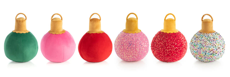 Shiraleah Assorted Set of 6 Merry Bauble Small Pillows, sold separately