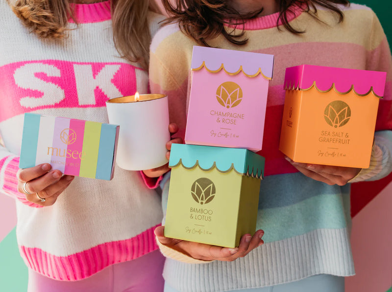 Sea Salt & Grapefruit Scalloped Candle