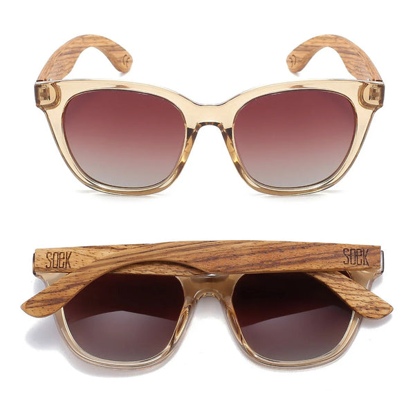 LILA GRACE CHAMPAGNE l Brown Gradient Lens l Walnut Arms