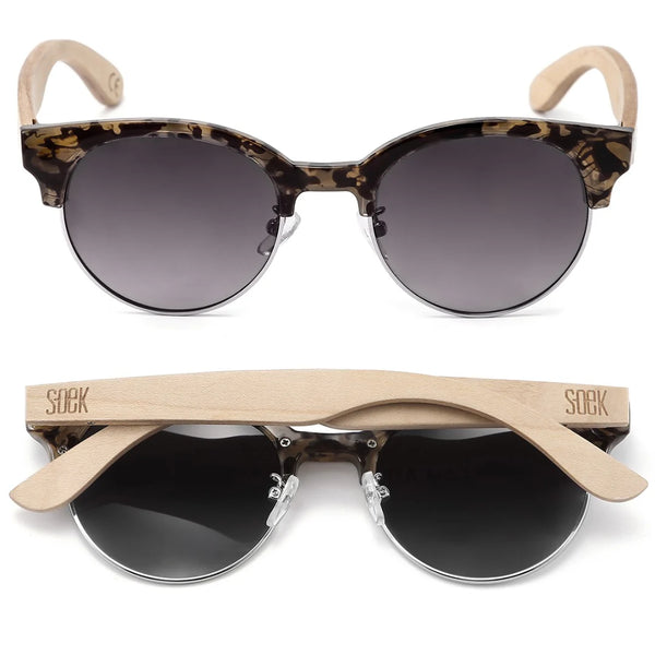OLIVE TORT l Grey Lens l White Maple Arms