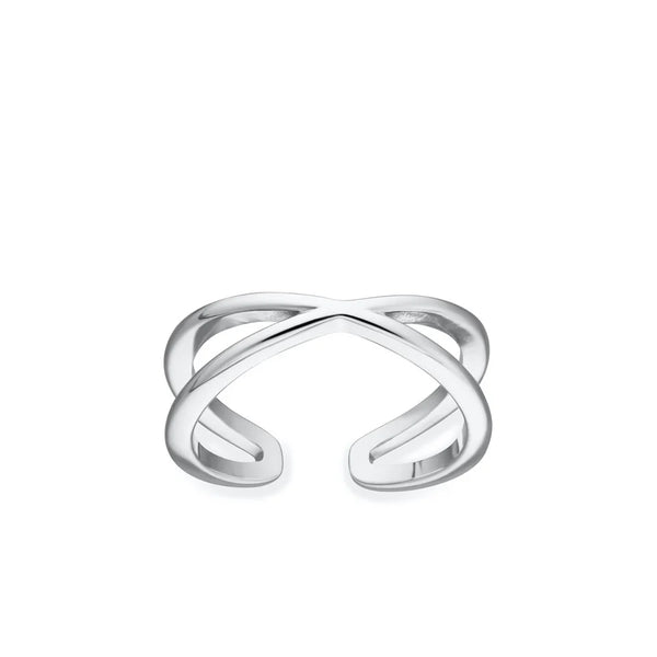 Cross Over Toe Ring