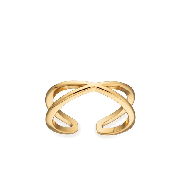 Cross Over Toe Ring