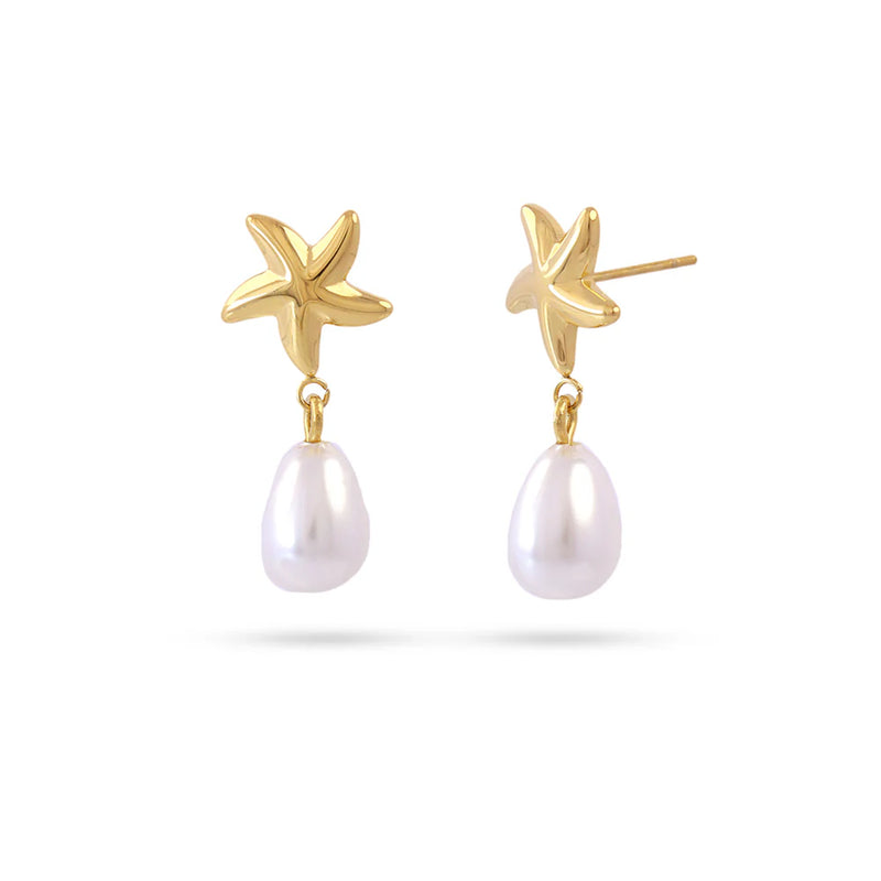 Aqua Star Earrings