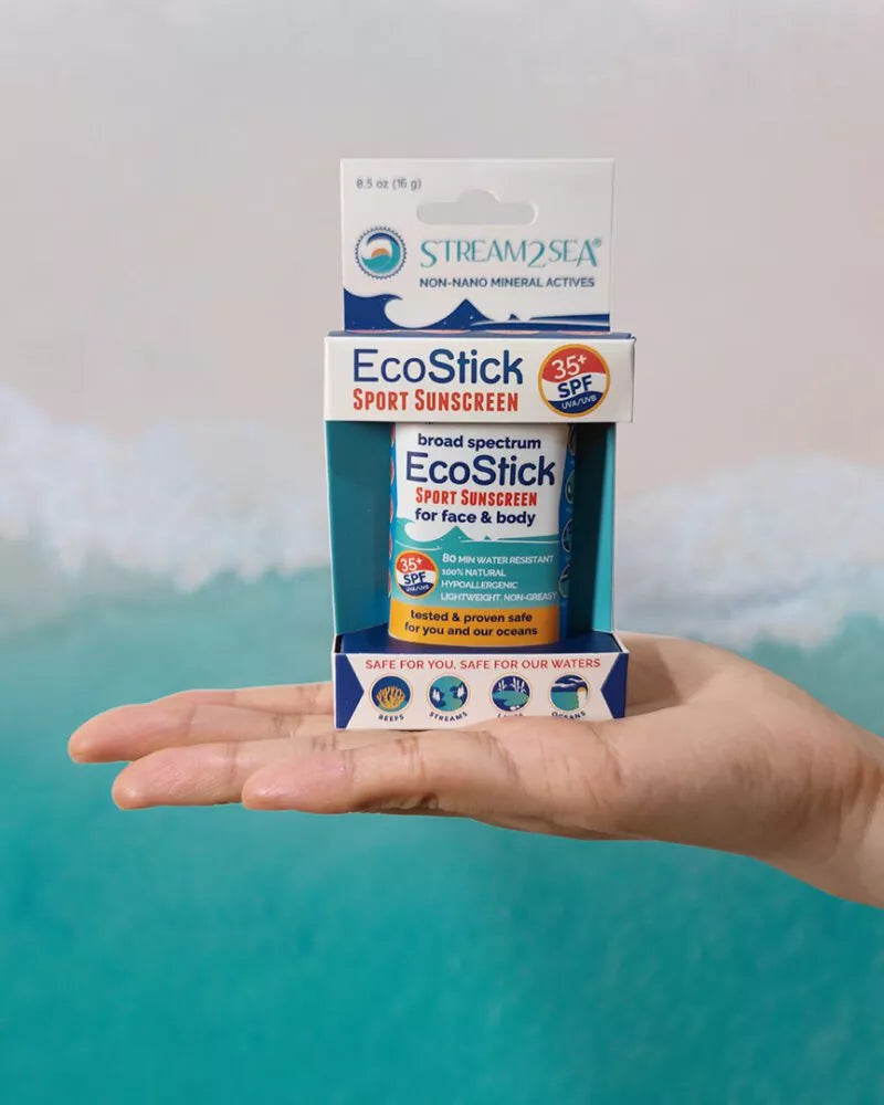 Reef Safe Mineral Stick Sunscreen For Face and Body SPF 35+ EcoStick Sunscreen Sport