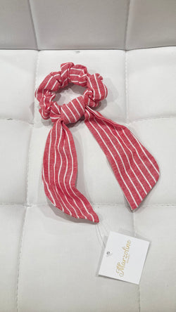 Red and White Hair Tie