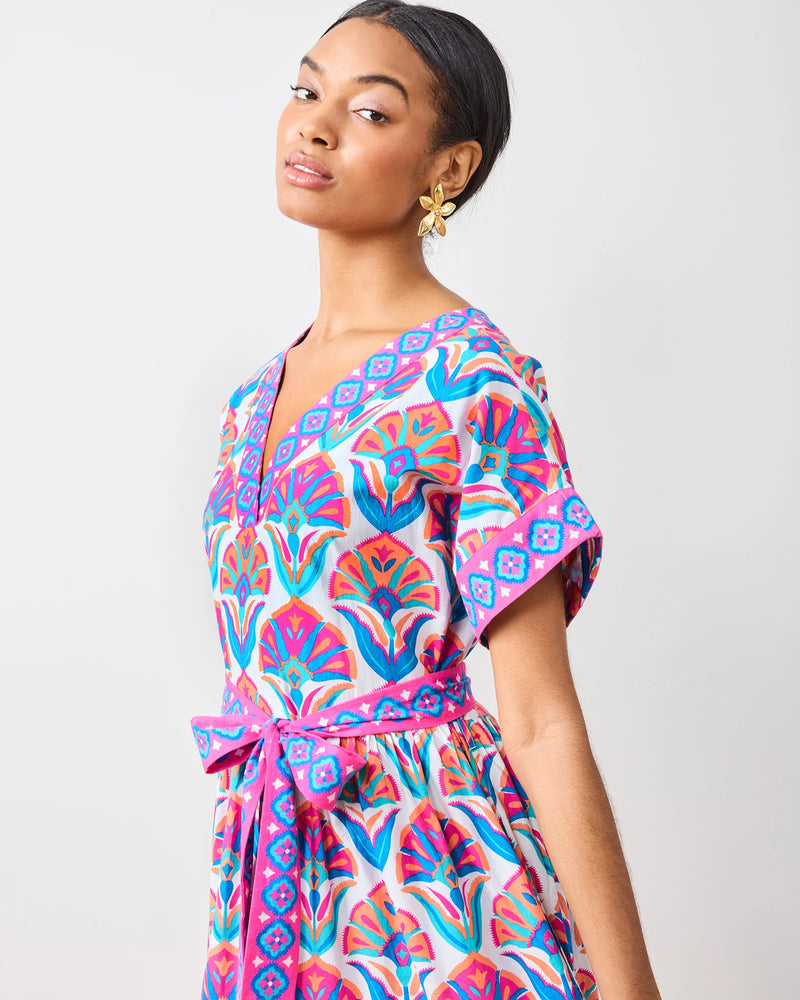 Harbour Dress in Geo Floral