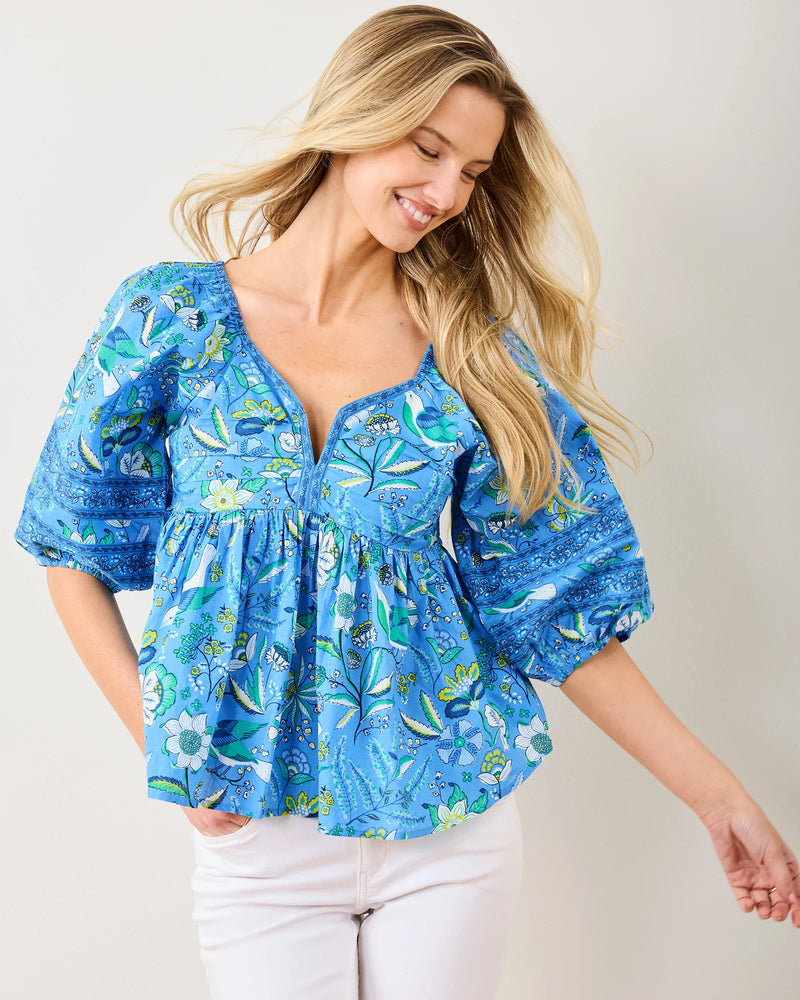 Jasmine Blouse in Painter's Garden