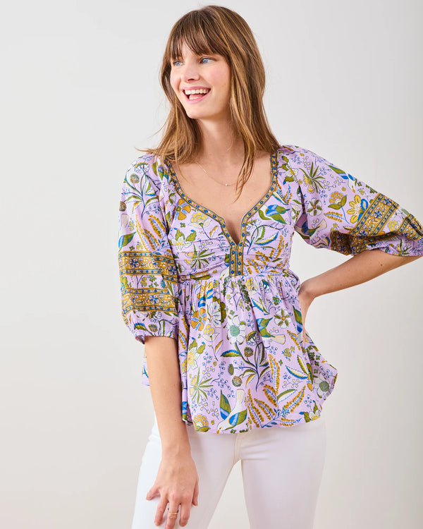 Jasmine Blouse in Painter's Garden