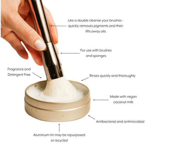 Luxury Vegan Makeup Brush Soap