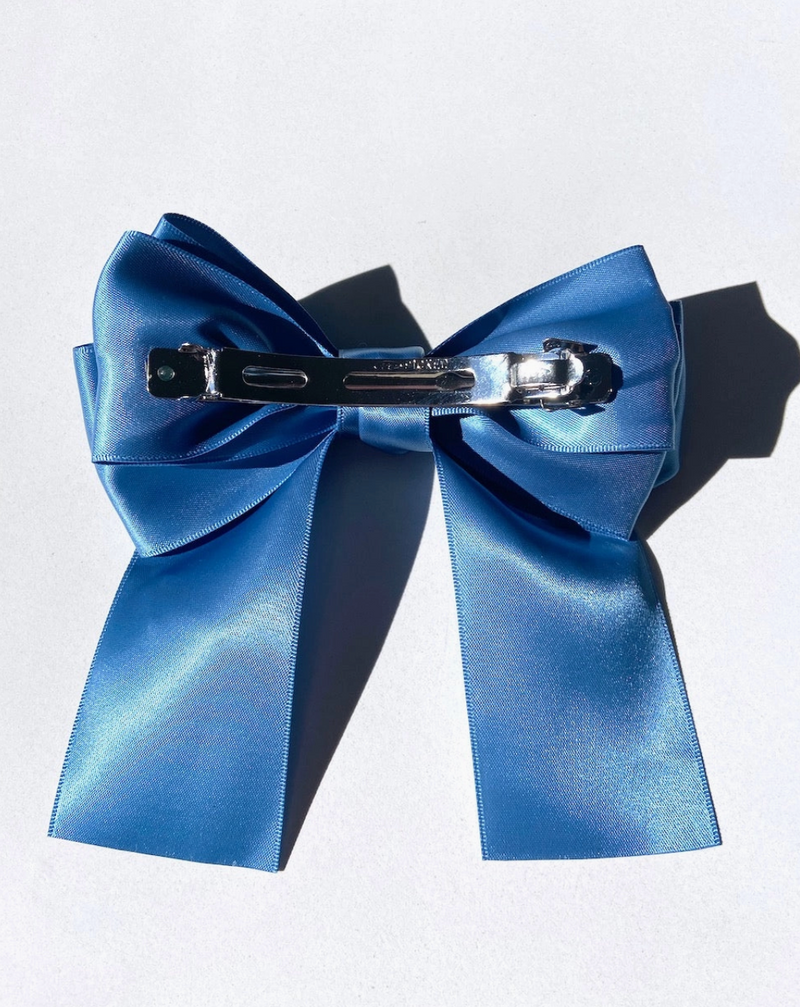 Big Satin Hair Bow Clip