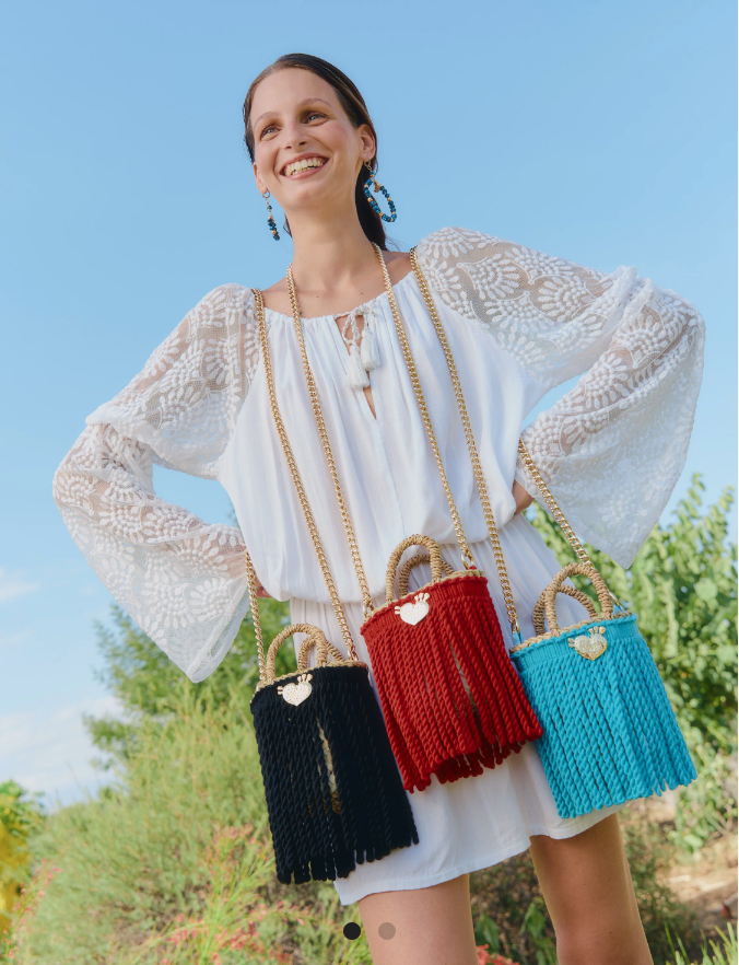 Mini Fringe Bucket Bag