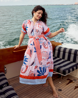 Sea Horse Haven - Vibrant Voyage Dress