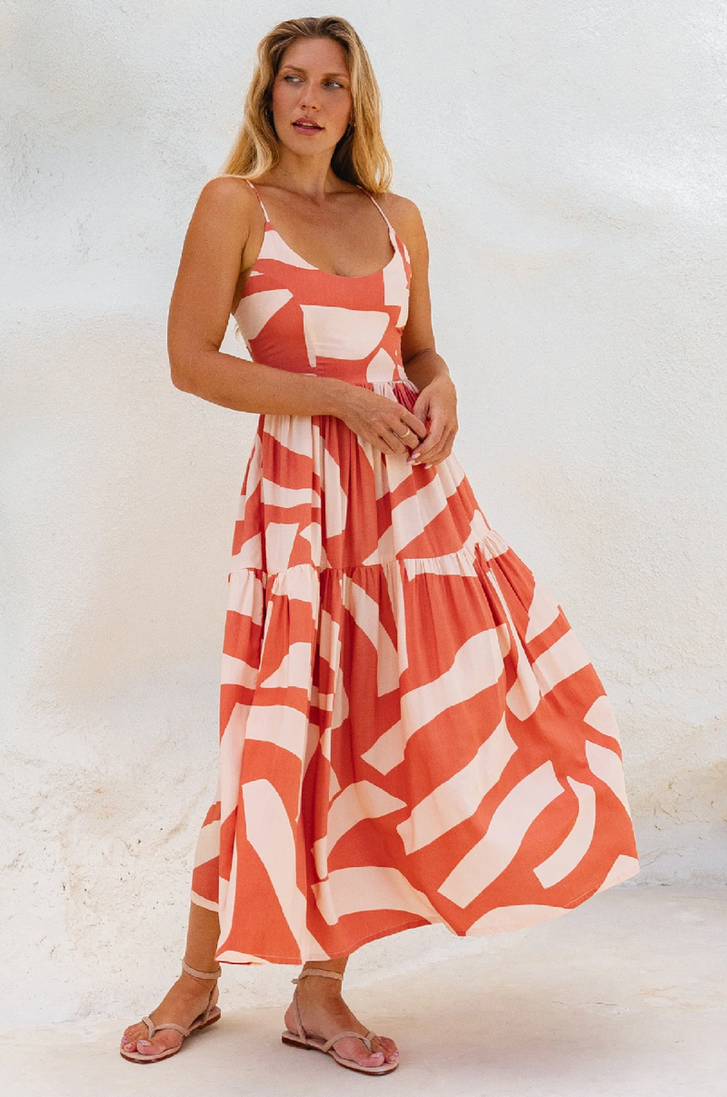 Sea Dreamer Strappy Midi Dress