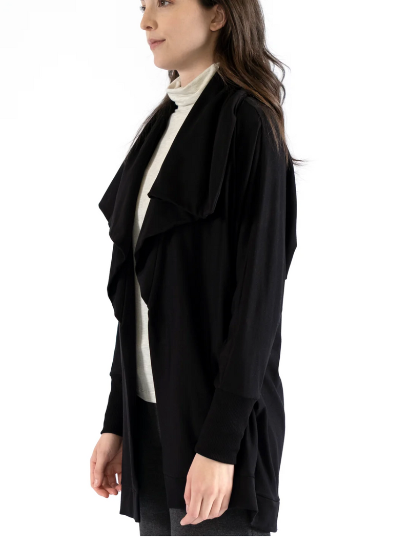 Ultra-soft Bamboo Fleece  Shawl Collar Jacket