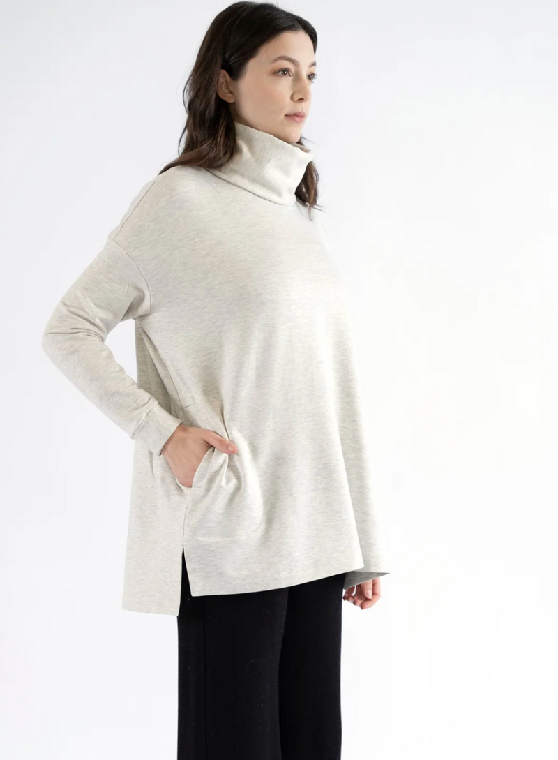 LAUREN TURTLE NECK SQUARE TUNIC