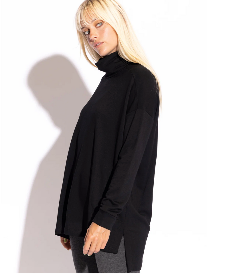 LAUREN TURTLE NECK SQUARE TUNIC