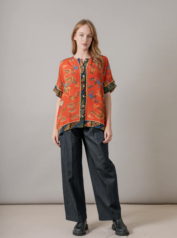 Dragon Rust Tea Blouse