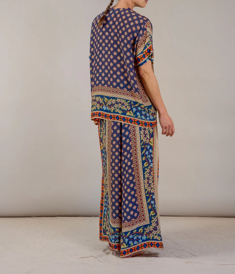 Moorish Blue Palazzo Pants