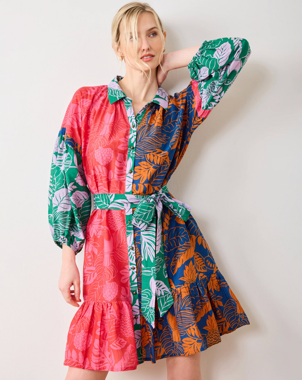 Claudia Dress in Toucan Treetop