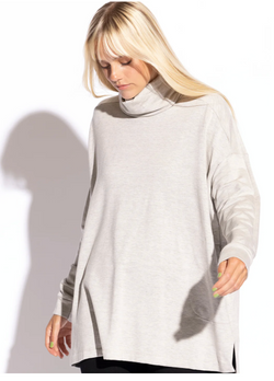 LAUREN TURTLE NECK SQUARE TUNIC