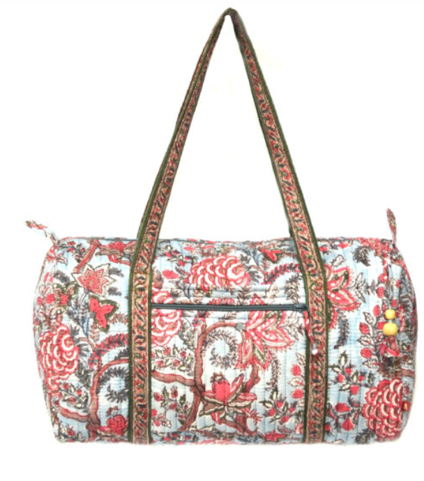 XL Duffel Bag - Botanical Blue