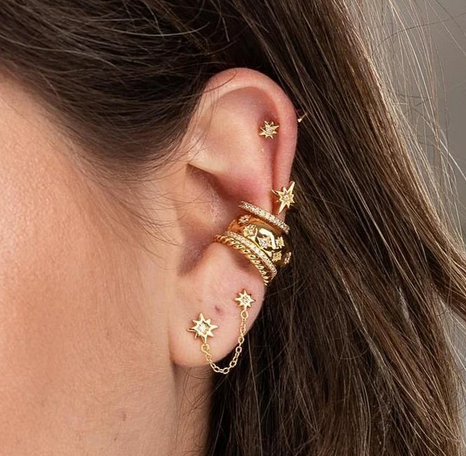 Hannah Martin Interstellar Reverse Huggie Earrings