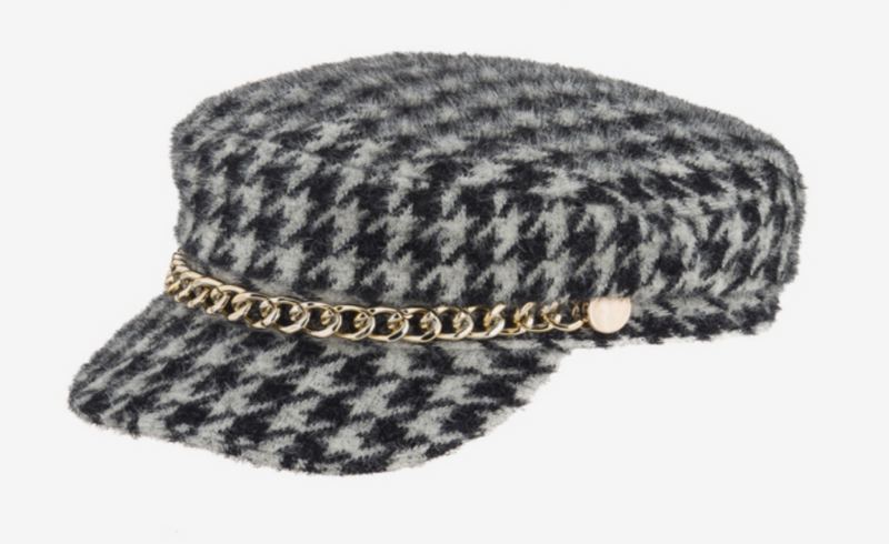 Hounds Tooth Page Boy Hat