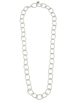 30" Silver Chain Necklace