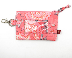 ID Pouch - Peony Blooms