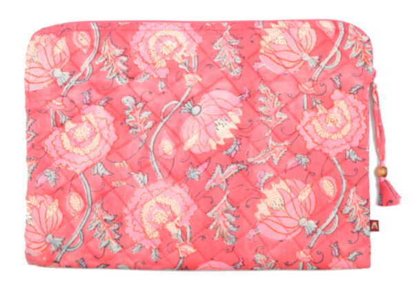 Large Laptop Sleeve - Peony Blooms