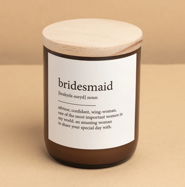 Dictionary Candle - bridesmaid