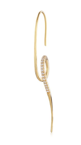 Grace Spiral Gold & Diamond Earrings 03