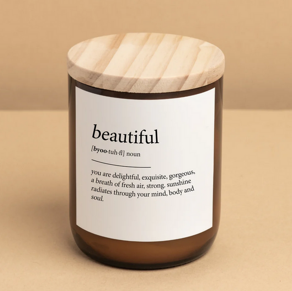 Dictionary Candle - beautiful