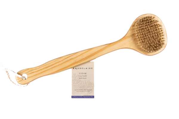 Cedar Long-Handle Bath Brush