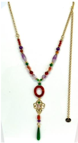 Agate Ring Pendant Necklace