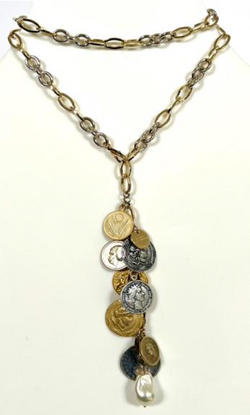 Cluster Coin Necklace