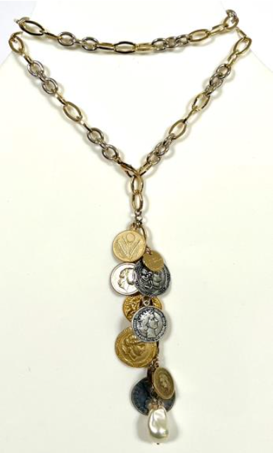 Cluster Coin Necklace