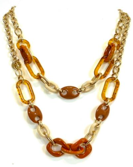 Orange Long Necklace