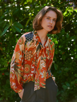 Fans Scarlet Bow Blouse