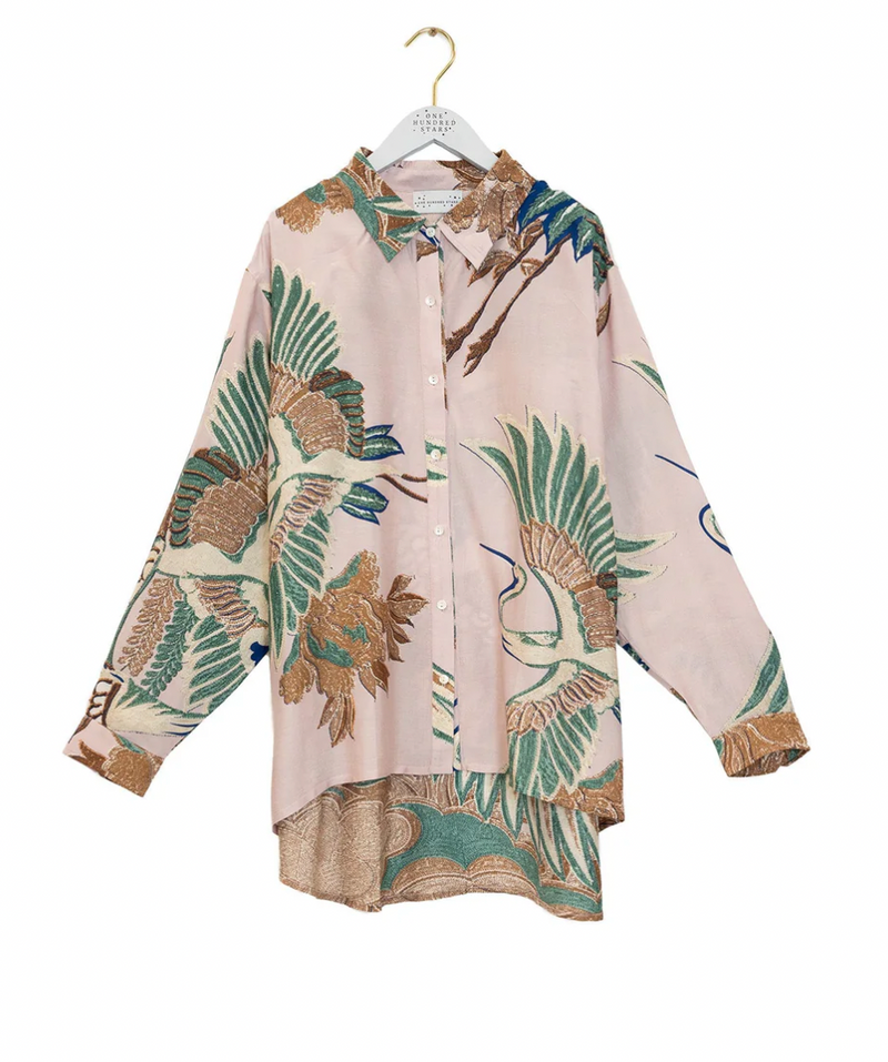 Crane Plaster Pink Oversized Shirt