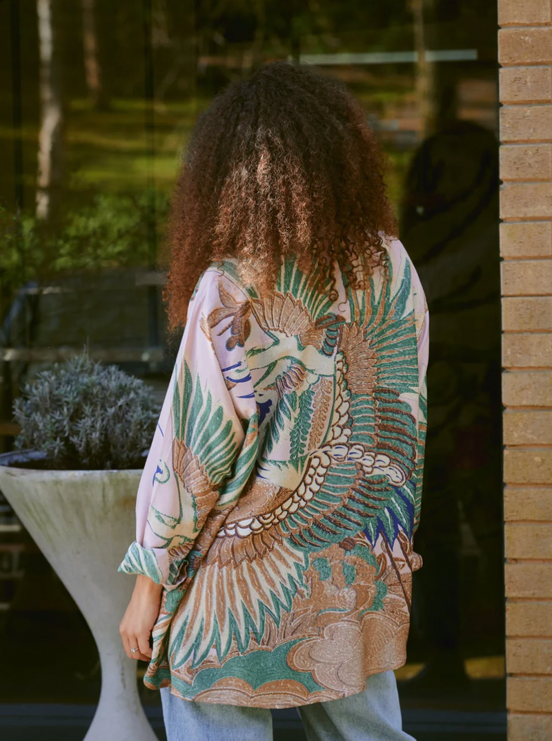 Crane Plaster Pink Oversized Shirt