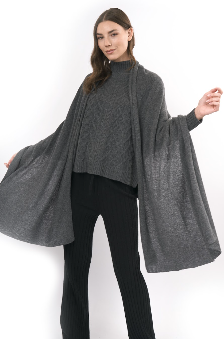 Sustainably Sourced Cashmere Travel Wrap