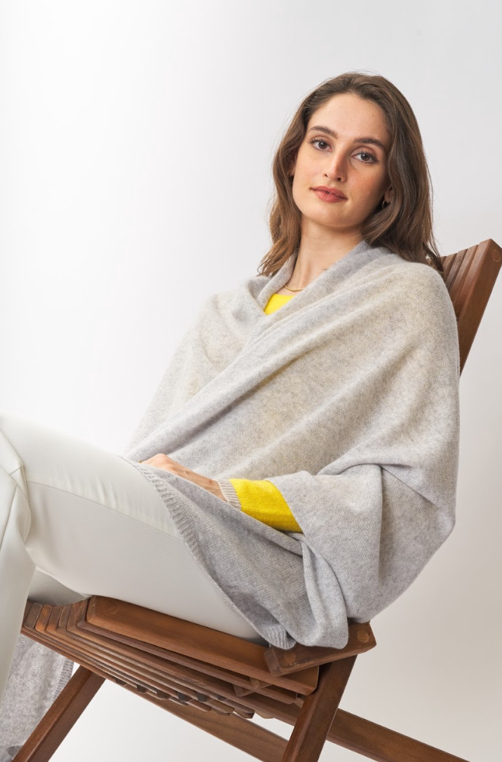 Sustainably Sourced Cashmere Travel Wrap