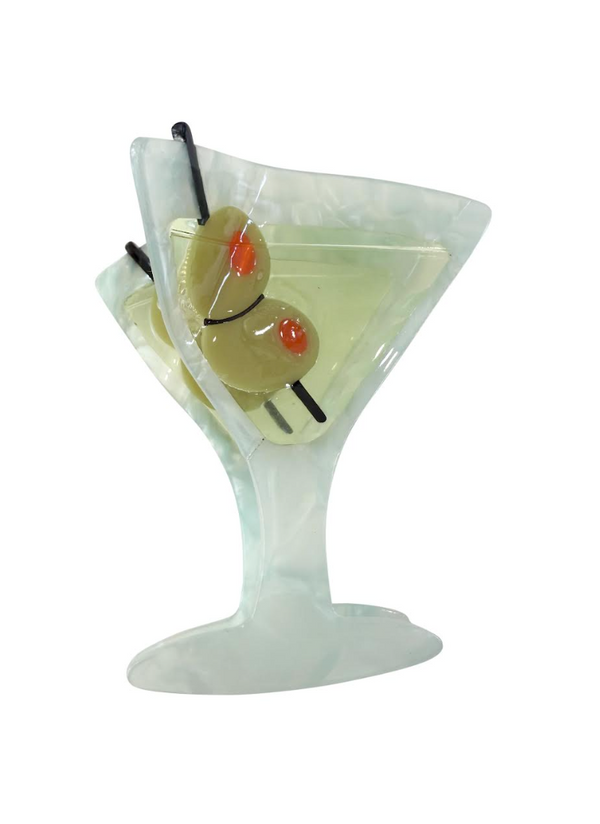 Martini Hair Clip