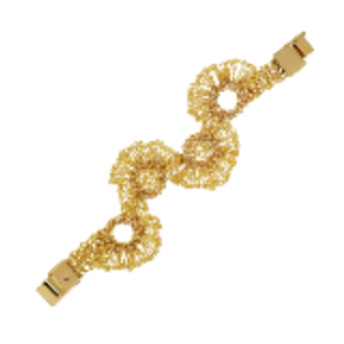 Gold Gaia Handmade Crochet Bracelet