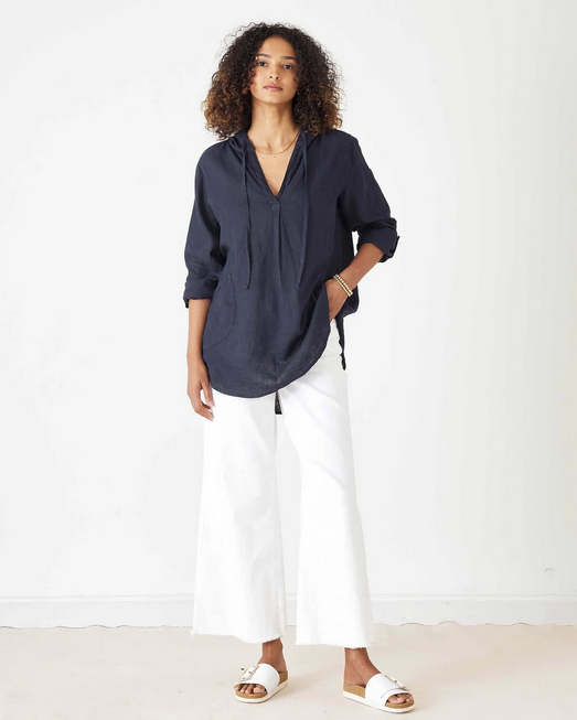 Hermosa Linen Hoodie Tunic